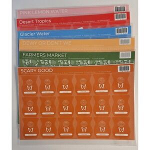 6 packs of Scentsy Scratch n sniff scented stickers 72 stickers a pack/432 total